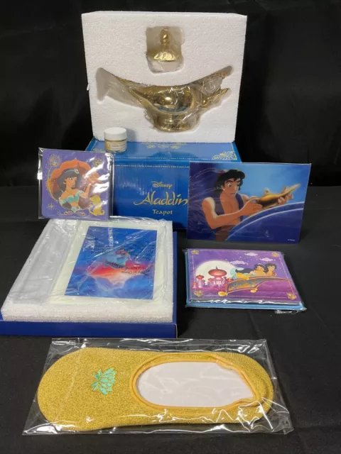 Disney Aladdin Teapot Genie Lamp Gold Slippers Notecards 3D Acrylic Photo & More