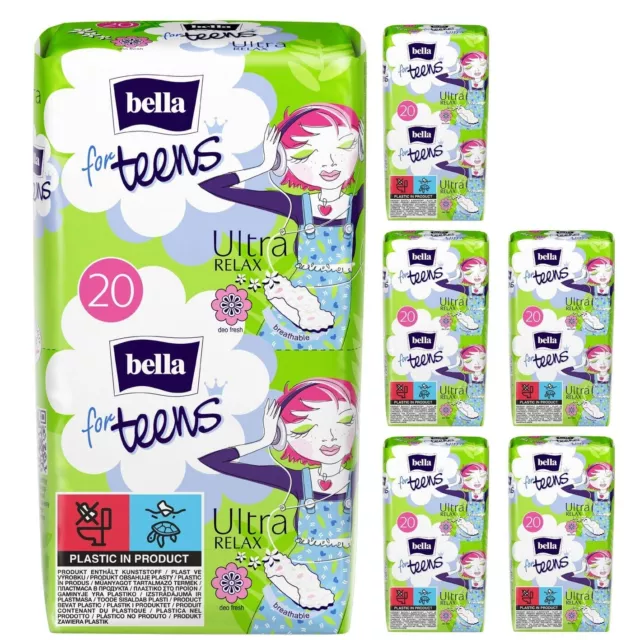 bella for teens Ultra Binden Relax 20 Stück 6er Pack