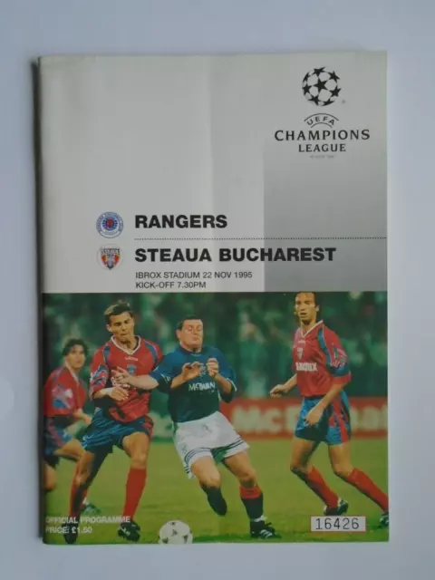 Rangers v Steaua Bucharest 1995/96 Champions League