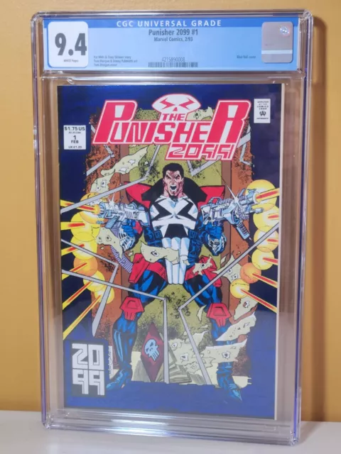 Punisher 2099 #1 CGC 9.4 Marvel 1993-Blue foil cover $13 UNLIMITED SHIPPING