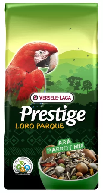 Versele Laga Prestige Loro Parque Ara Papageien Mix 15kg mit VAM Körnchen