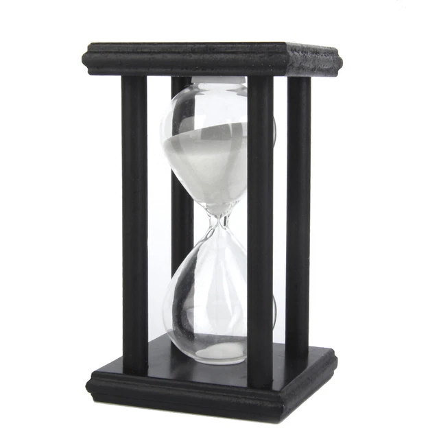 30 Minuten Sanduhr Holzrahmen Home Decor White Sand