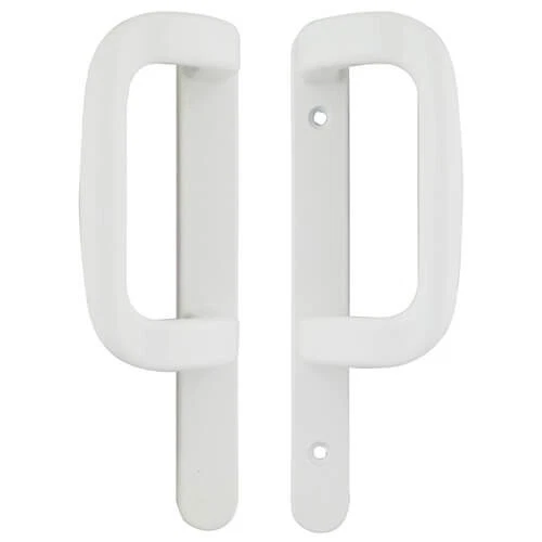 Dummy Upvc Sliding Patio Door Handle White 92mm Centres 154mm Bolt Fixings