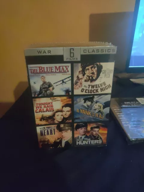 WAR CLASSICS 6 FILMS - (DVD)  The Blue Max, The Hunters, The Purple Heart