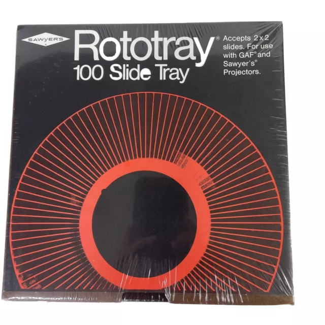 GAF Sawyers Rototray 100 Slide Rotary Tray 2x2 New Sealed