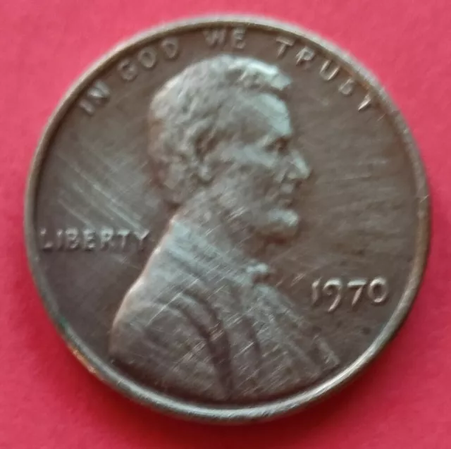 Moneta  Stati Uniti d'America ,  One cent    del 1970 ,   circolata