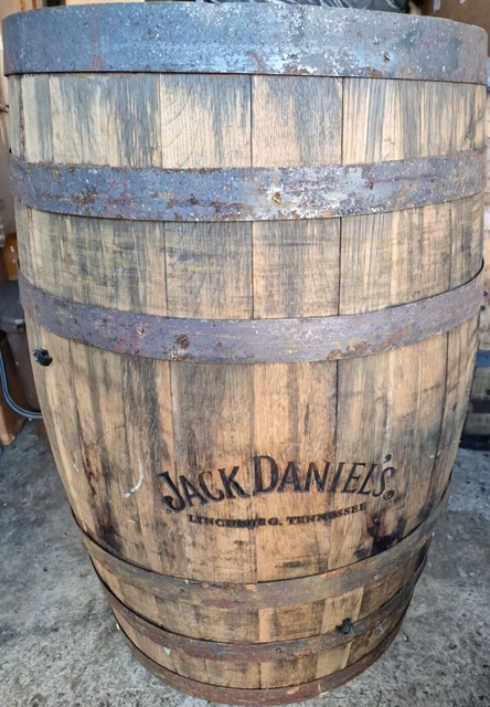 OFFICIAL JACK DANIELS Double Branded Full Size Whiskey Barrel (empty) £ ...