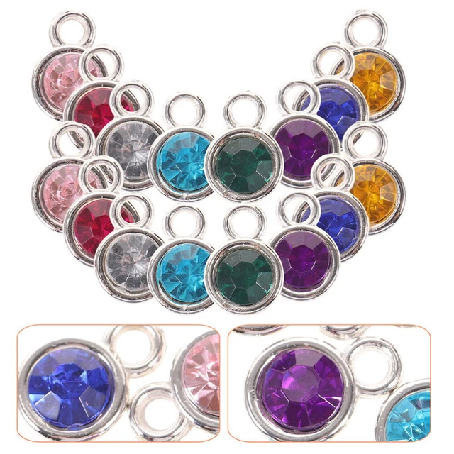 100 Pcs Jewelry Pendant Diamond Ornaments Charm Stoppers Bracelets Accessories