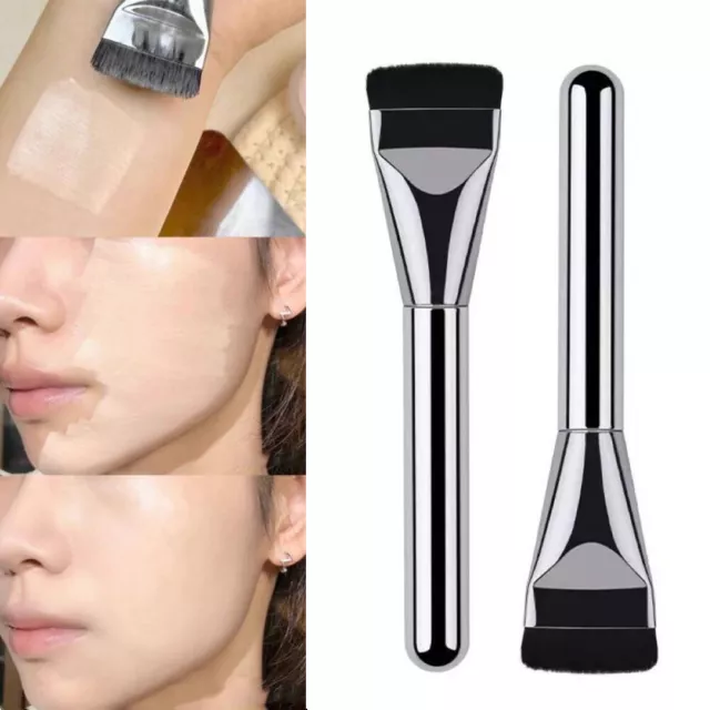 Ultradünne Flache Foundation-Pinsel Concealer-Pinsel Weiches Haar Make-Up- ▽