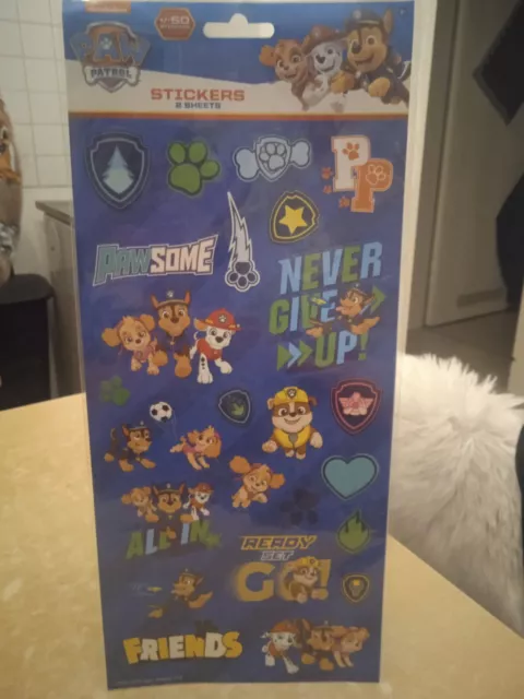 Nickelodeon ! Paw Patrol ! Stickers ! 2 Bögen voll ! Aufkleber