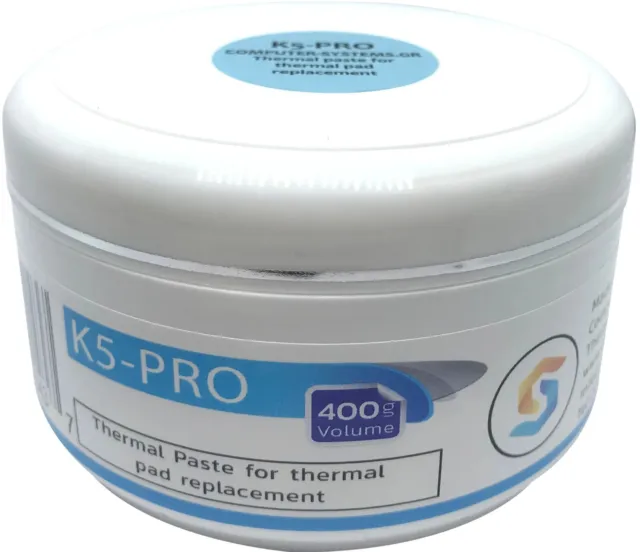 K5 PRO 400g Pasta térmica viscosa para reemplazo de almohadilla térmica, CSGR