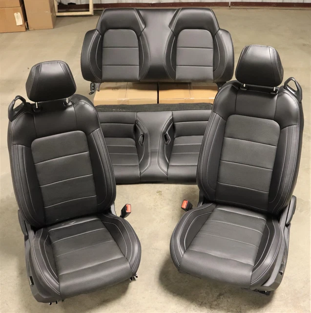 2019 Ford Mustang Dual Power Front Leather Seats & Rear Leather Seats OEM 2019 Ford Mustang Dual Power Front Leather Seats & Rear Leather Seats OEM