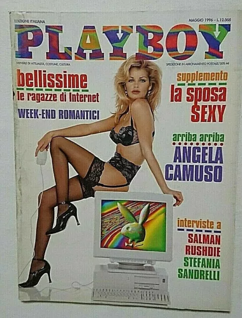 Playboy Italia 5 Maggio 1996 Angela Camuso Salman Rushdie Stefania Sandrelli