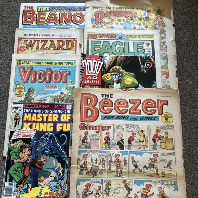 8 UK Comics. 1940s-1990s. Job Lot
