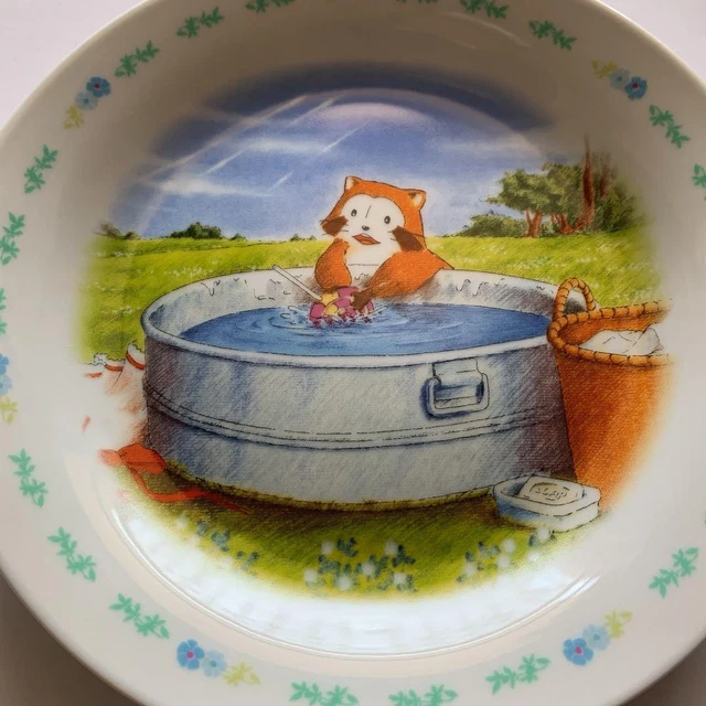 Pretty Rascal World RASCAL WORLD MASTERPIECE Theatre Plate Cute Laundry Design 17cm Ceramic ...