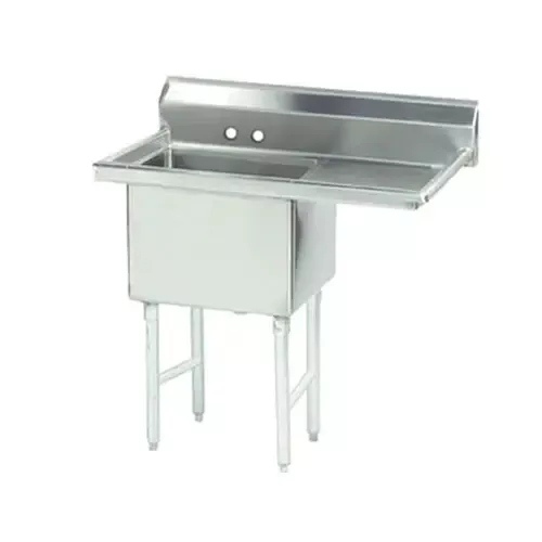 Advance Tabco 1 Compartment S/s Sink 18"x24"x14" Bowl 18" Right Drainboard