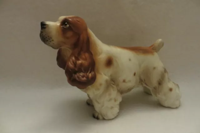 Vintage Standing Cocker Spaniel Olimco Japan Ceramic Figurine  - MINT