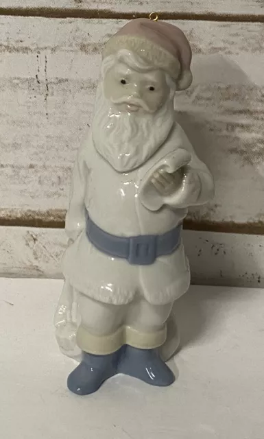 Lladro Figurine #5842 Santa Claus Mini Papa Noel Christmas Ornament 1987
