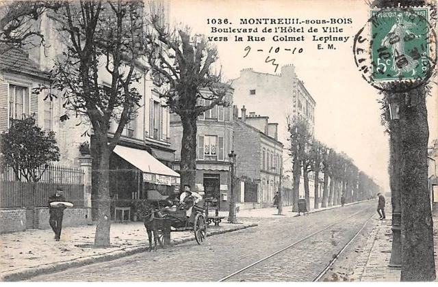 93 - MONTREUIL SOUS BOIS - SAN44305 - Boulevard de l'Hôtel de Ville vers la ru