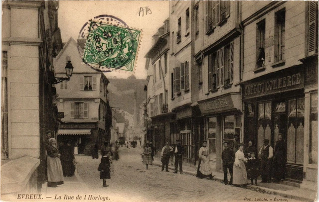 CPA EVREUX - La Rue de l'Horloge (656586)