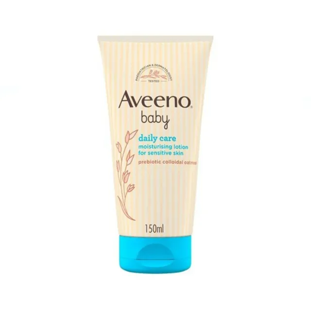 Aveeno Baby Daily Care Moisturising Lotion 150ml Eczema Sensitive Skin Unscented
