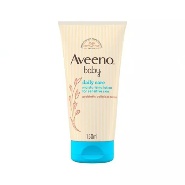 Aveeno Baby Daily Care Moisturising Lotion 150ml Eczema Sensitive Skin Unscented