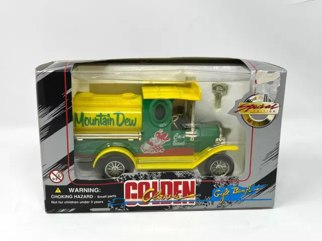 Golden Classic 1996 Mountain Dew Die Cast Gift Bank- New ( Read Details )