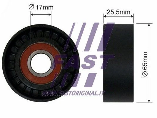 FAST Poulie-tendeur courroie trapézoïdale à nervures Galet tendeur FT44540 25mm