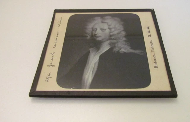 GWW Glass Magic lantern slide JOSEPH ADDISON - WRITER C1890 2