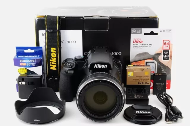 Nikon COOLPIX P1000 16.0MP Digital Camera 125x Wide Optical Zoom [Mint in Box]