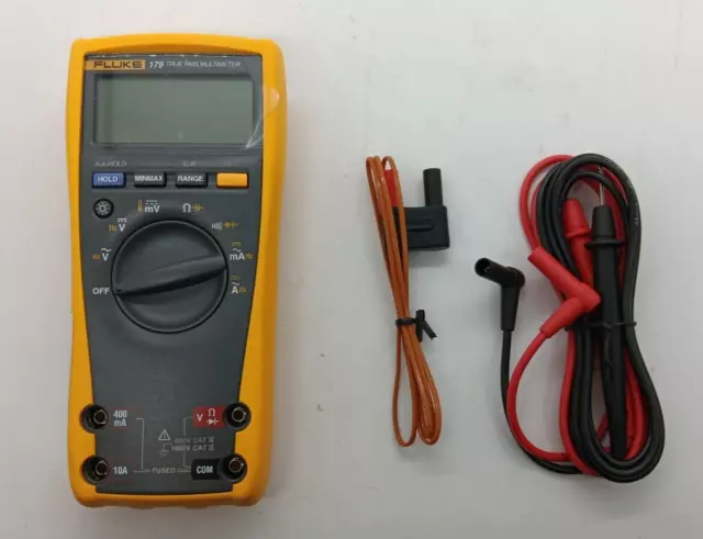 Fluke 179 TRUE RMS Digital Multimeter With Fluke Leads  - Pre owned!