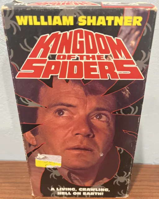 Kingdom Of The Spiders VHS 1992 William Shatner Tiffany Bolling Horror Sci-Fi NR