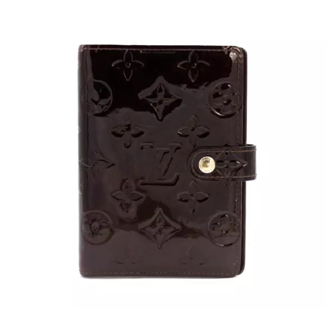 Louis-Vuitton Agenda PM Vernis Day Planner Cover Monogram R21026 Wine Authentic
