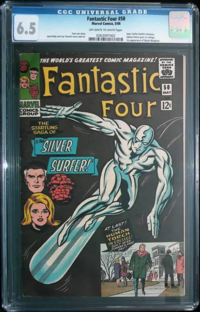 Fantastic Four #50 Vol 1 (1966) *3rd Silver Surfer App. SS vs Galactus*-6.5 CGC