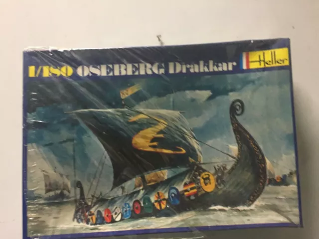 Heller 1/180 Drakkar Oseberg Boite Bleu N° 056