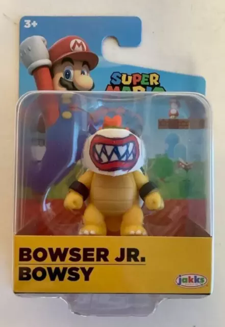 Bowser Jr. With Mask Figure World of Nintendo Jakks Pacific Super Mario S1  for sale online