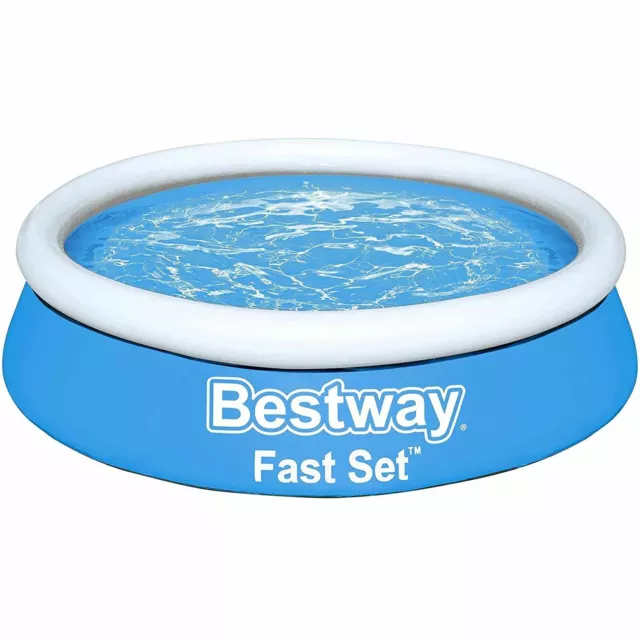 BESTWAY 6FT x 20" SWIMMING POOL FAST SET FAMILY GARDEN OUTDOOR ROUND PADDLING