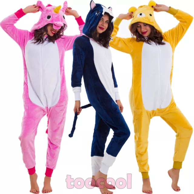 PYJAMA FEMME MANTEAU de Fourrure Ecologique Kugurumi Body Ours Chat Licorne Neuf EUR 28 58 PicClick FR