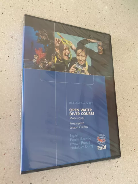 PADI Open Water Diver Course Prescriptive Lesson Guides Multilingual NEW DVD