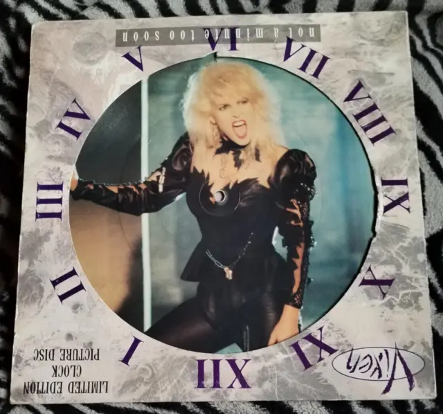 Vixen Not A Minute Too Soon 12" Vinyl Pic Disc Rare Hard Rock 1990 Emi Records