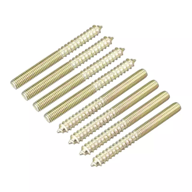 M8x80mm Cintre Boulons 8pcs Double Extrémité Filetage Cheville Vis pour Meuble