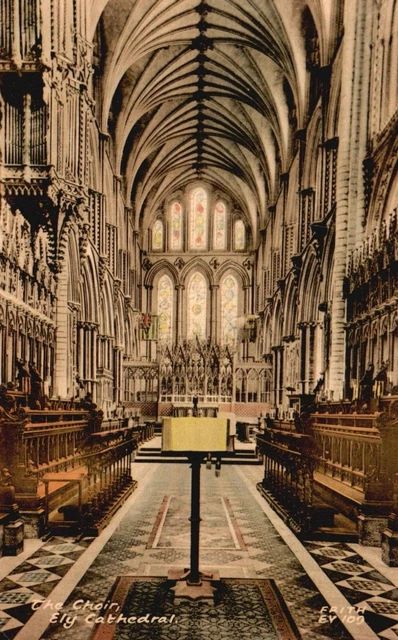 Vintage Postcard The Choir Ely Cathedral Friths Unposted