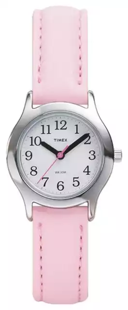 Timex Orologio Con Cinturino In Pelle Rosa Da Donna/Bambino T790814 Orologi PVC