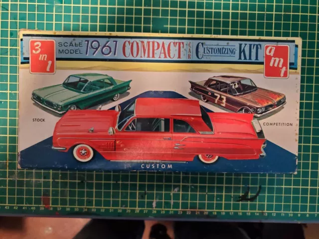 Vintage 1:25 1961 Ford Ranchero 3 in 1 Compact Car Customizing Kit Completed