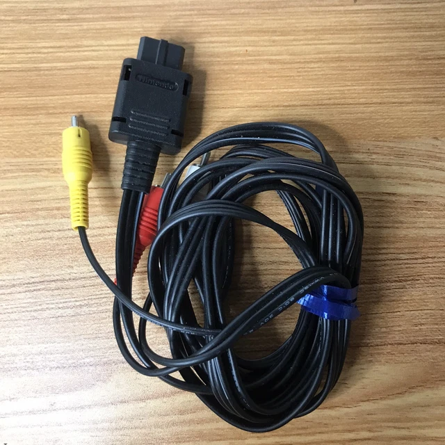 OFFICIAL NINTENDO AV TV Video Cable SHVC008 SNES Super N64 64 GameCube