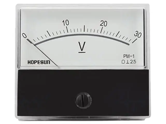 AVM7030 Spannungsmessgerät analog für Frontplatten 0-30V Klasse: 2,5 VELLEMAN