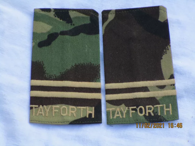 Tayforth Uotc , University Officer Training Corps, MTQ2, Shoulder Marks DPM