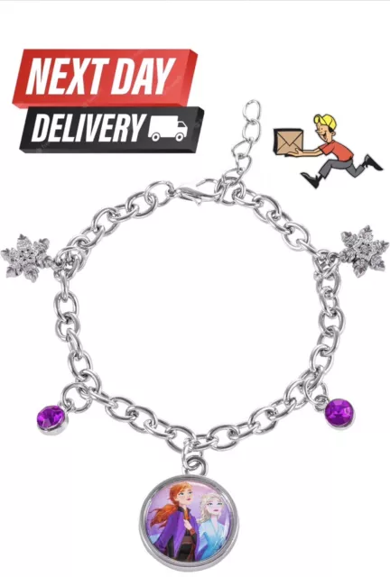 Disney Frozen 2 Elsa Anna Regalo de Navidad OFICIAL Niñas Joyería Princesa Pulsera