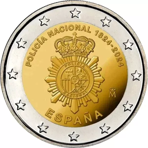 España 2 Euros 2024 Conm. - Policia Nacional  -