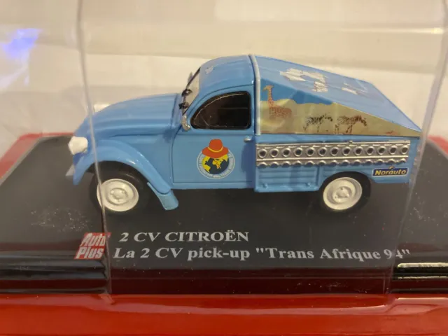 1/43 Ixo Citroen 2cv Pick-up " trans Afrique 94 " Auto+ neuf sous blister scellé